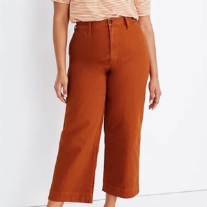 Madewell: Slim Emmett Wide-Leg Crop Pants